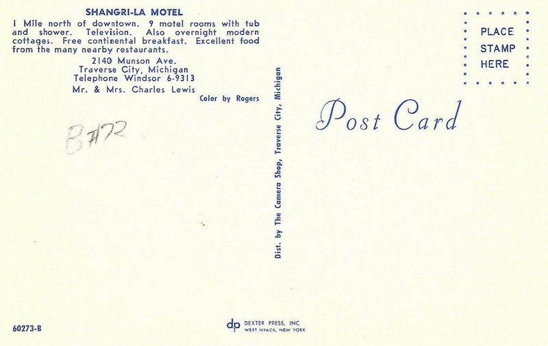Shangri-La Motel - Vintage Postcard